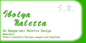 ibolya maletta business card